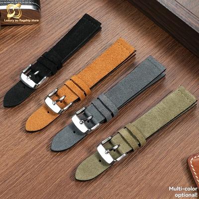 Для Casio a168we AE-1200/1300 F91w A159 F105 A158 a169 f91w SGW-300 Винтажные часы Замшевый кожаный ремешок Браслет 18 мм