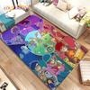 Cartoon Digimon Adventure Area Rug Large,Carpet Rug for Living Room Bedroom Sofa Doormat Decoration, Non-slip Floor Mat Cover 3D