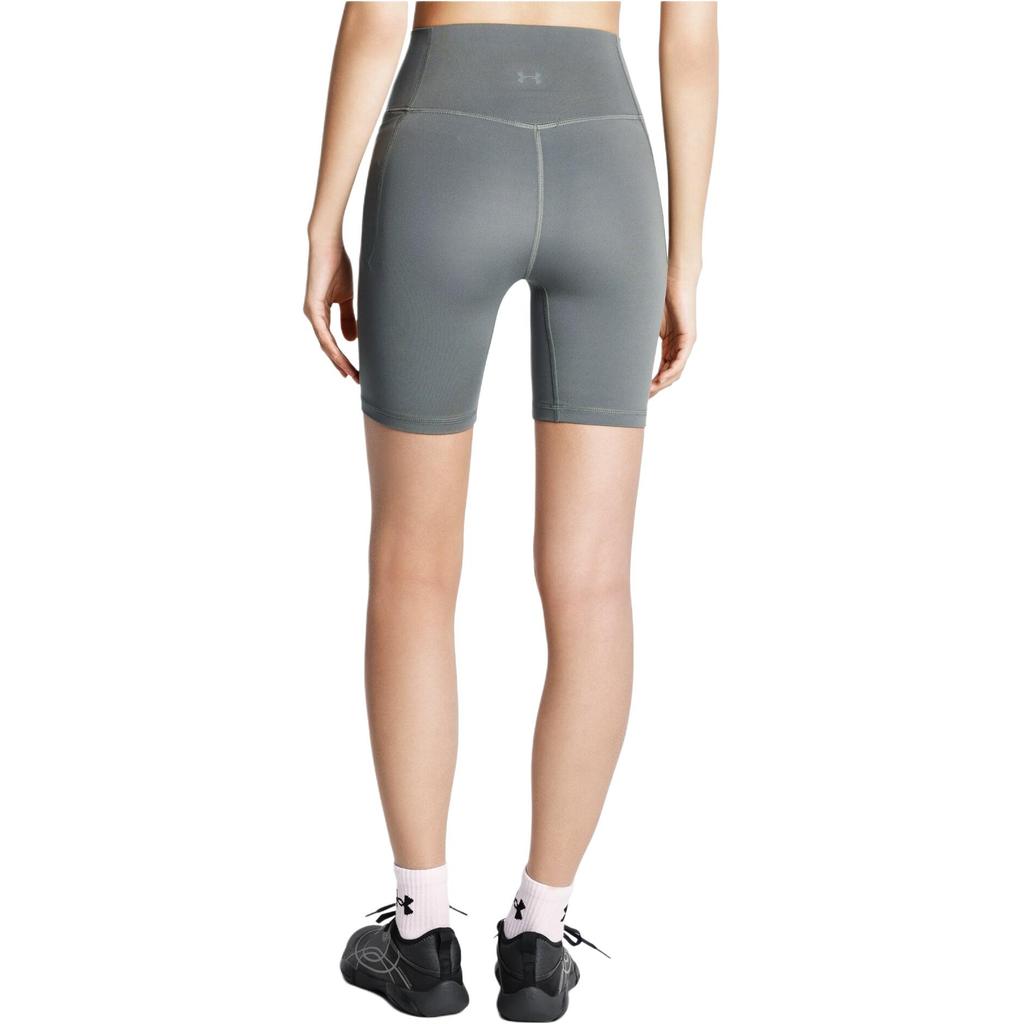 Under Armour Meridian Мягкие тренировочные велосипедные брюки с высокой талией и эластичным поясом для женщин низ 1382521-709