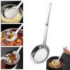 Ложка для фильтрации масла с длинной ручкой, удобная ручка, кухонный дуршлаг, кухонные гаджеты