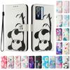 Cute Panda Luxury Painted Leather Case Wallet Book Style Cover for Vivo Y20,Y35,Y51A,Y56,V27,Y78,V29,Y27,Y33S,Y19,V29E,Y17S,Y30,S19...