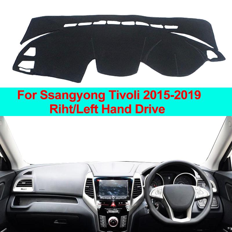 Car Dashboard Cover Carpet Cape Dash Mat For Ssangyong Tivoli 2015 - LHD RHD 2 Layers Sun Shade DashMat Pad 2016 2017 2018
