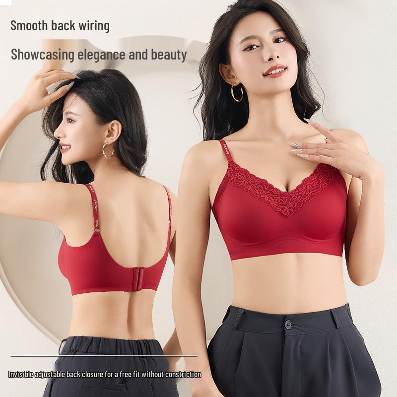 Seamless Soft Support Lifting Smooth Strap Bra with Fixed Cup