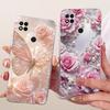For Redmi 10A Case Cover Transparent Cute Cat Fashion Butterfly Funny Painted Casing 220233L2C 220233L2I 220233L2G