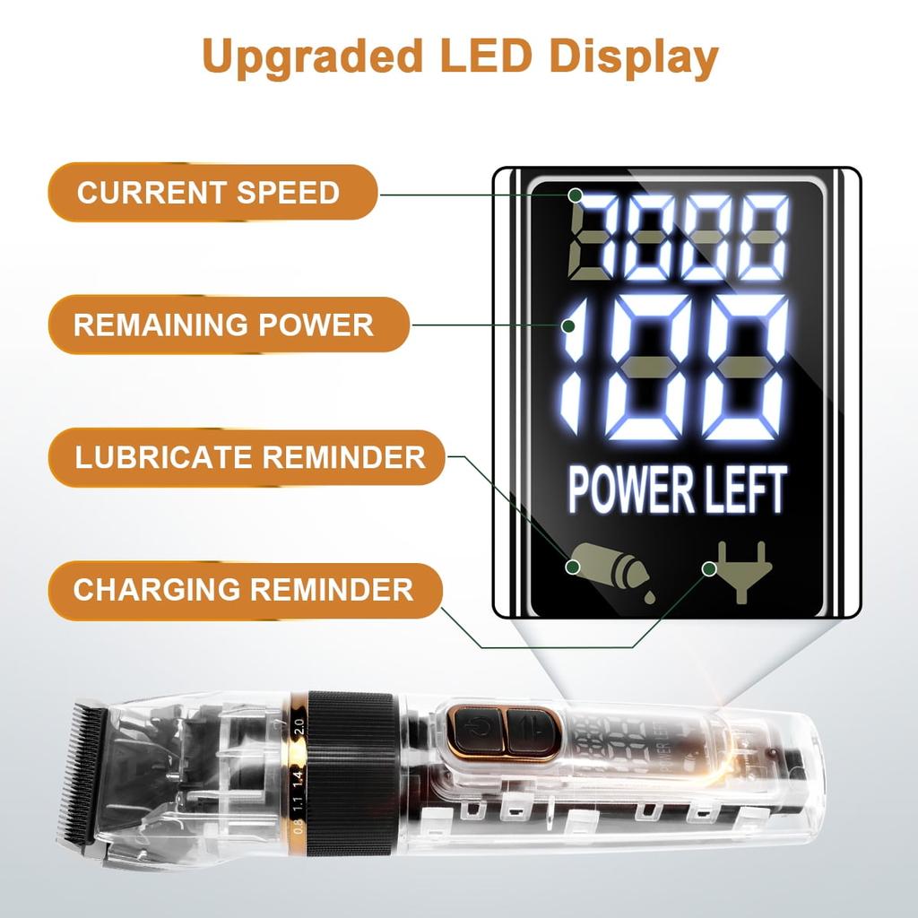 Машинки для стрижки собак, машинки для стрижки домашних животных, набор для стрижки собак со светодиодным дисплеем, бритва для собак, машинки для стрижки с низким уровнем шума для кошек и домашних животных