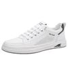 2025 New Summer Breathable Casual Leather Shoes Men's Flat Shoes Hollow Leather White Shoes