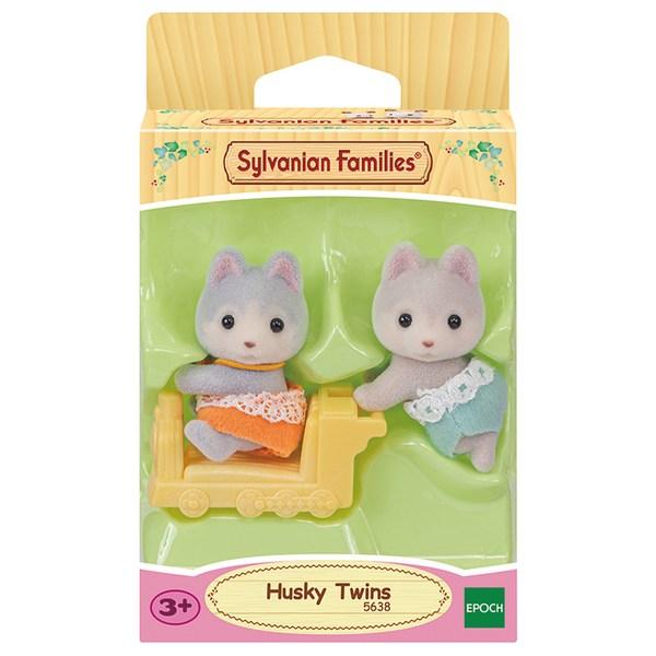 Фигурка Sylvanian Family Husky Twin 5638, 1 штука, популярные корейские игрушки