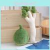 Creative Plush Doll Machine Vegetables Cute Broccoli Onion Ginger Garlic Keychain Gift