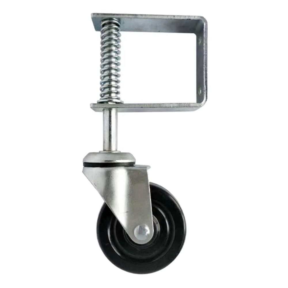 Heavy-duty Spring Loaded Caster 4 Inch Spring Damping Wheel Door Gate Wheel Household
