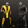 В наличии)Mortal Kombat Нуб Сайбот против Скорпиона Костюм для косплея Мужской Черно-желтый Боевой костюм С маской для лица Форма бойца