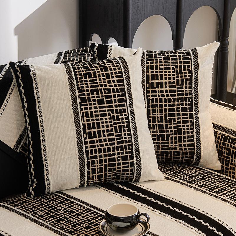 Four Seasons Universal New Chenier Sofa Cushion Leather Sofa Cover Non-Slip Sofa Cover Cloth Towel Seat Cushion