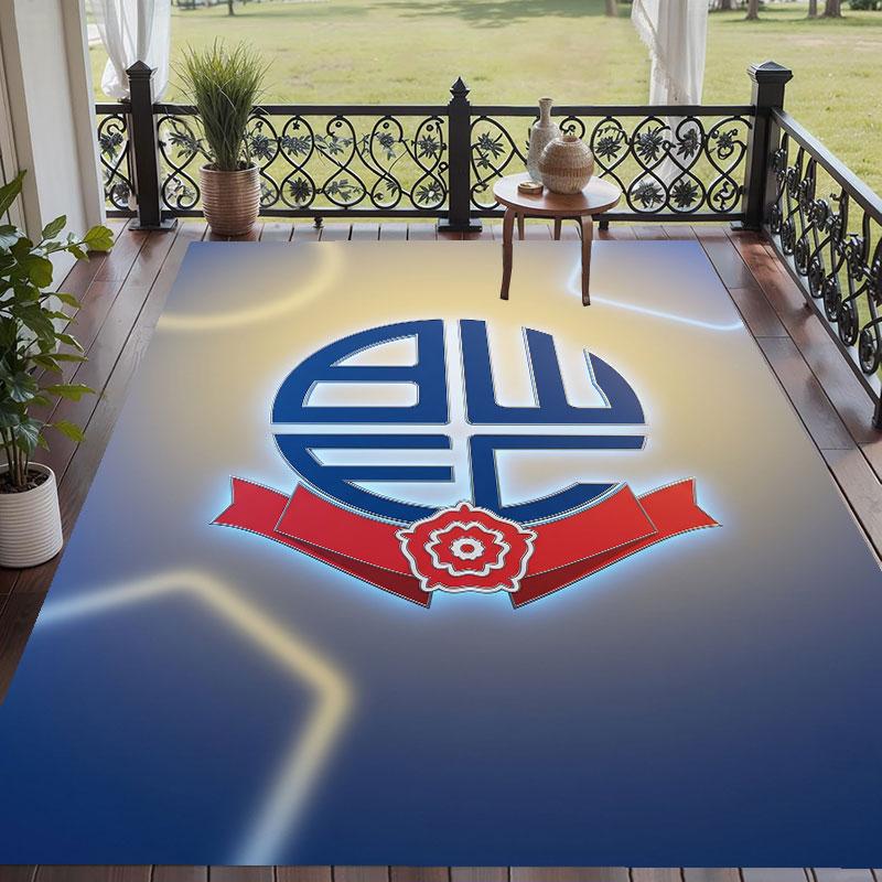 Soft Floor Carpet Bolton Wanderers FC Pattern Area Rug Decorative Mat For Home Room Decoration