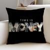 Sharp TTime is MoneyS Cushion Cover Breathable and skinfriendly linen pillowcase square removable and washable cushion