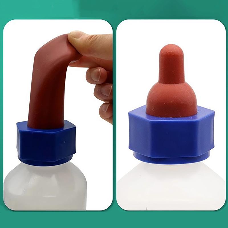 Бутылка для доения крупного рогатого скота емкостью 1000 мл, пластиковая поилка для поросят, овец, коз, ветеринарное оборудование, 1 шт.