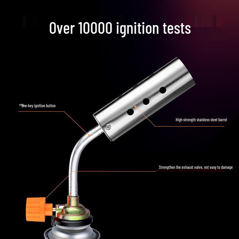 ZISHIZ Портативная двусторонняя ветрозащитная газовая горелка
