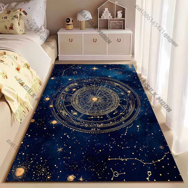 Celestial map cosmic starry universe carpet Yoga living room room decor children's crawling mat doormat area rug games mat