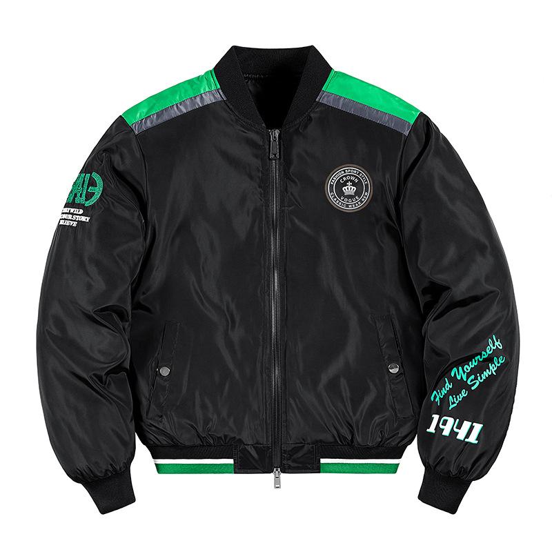 Бейсбольная форма осень и зима пилот хлопковое пальто мужское новое напечатанное хлопковое пальто мужское пальто одежда