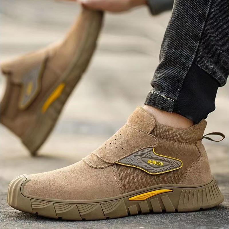 Легкая мягкая подошва противоожоговая защитная обувь для сварки для мужчин противоударные стальные носки защитная рабочая обувь огнестойкая обувь для сварки Star