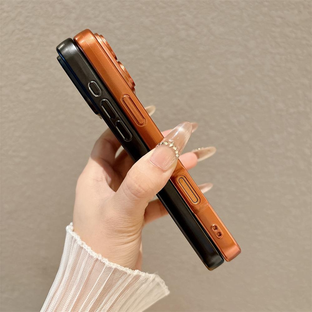 Роскошный Матовый Электроокрашенный Чехол Для Телефона Для iPhone 17 Pro Air 11 12 13 14 15 Plus 16 TPU Мягкий Полупрозрачный Меняющий Цвет 17 Pro Max Чехол