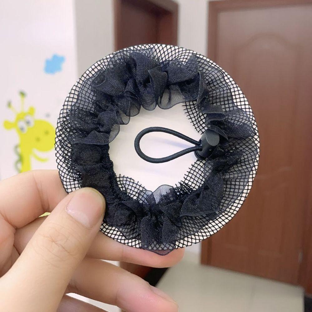 Модный головной убор балетная сетка для волос регулируемый пучок для волос для девочек эластичная сетка для волос для детей