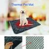 Самонагревающийся коврик для домашних животных Беспроводной самонагревающийся коврик для собак Моющийся самонагревающийся коврик для кошек Термальный коврик Одеяло для собак и кошек в холодную погоду