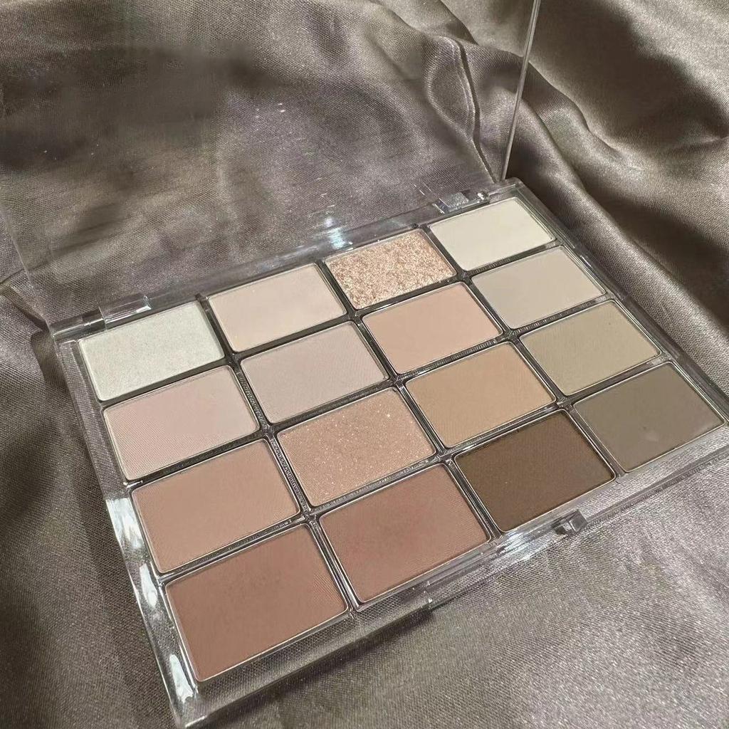 Простая шестнадцатицветная палетка теней для век, многоцветные перламутровые матовые тени для век, интегрированная палетка