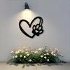 Metal Wall Art Pet Memorial Sculpture Dog Lover Gift Minimalist Black Iron Silhouette Indoor Outdoor Wall Decor