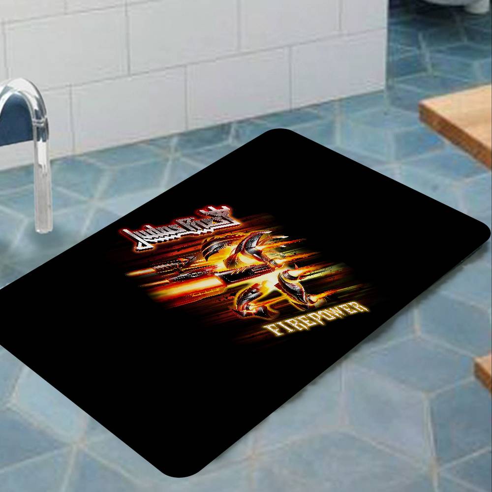 J-Judas P-Priest ROCK BAND Kitchen Mat Cheaper Anti-slip Modern Living Room Balcony Printed Modern Home Decor