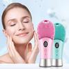 Sonic Vibration Waterproof Skin Pore Cleansing Beauty Product Silicone Exfoliating USB Handheld Electric Cleansing Brush