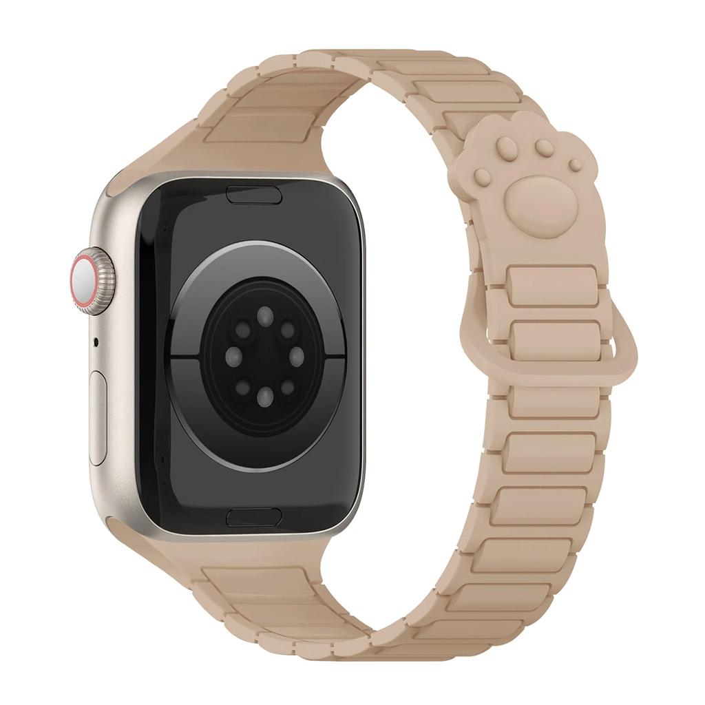 Магнитный силиконовый ремешок для Apple Watch Ultra 3 2 49мм 46мм 42мм 45мм 44мм 40 41мм Ремешок IWatch Series 11 10 9 8 7 6 SE Браслет