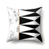 Nordic Style Ins Marble Polyester Pillowcase Car Decoration Home Printed Waist Cushion Pillowcase