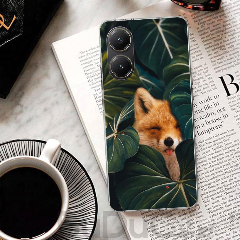 Чехол-животное Лиса для Xiaomi Poco X7 X6 X5 Pro X3 Nfc F7 Ultra Чехол для телефона F6 F5 X4 F4 Gt F3 M6 M5S M4 M3 Печатный корпус Poco X7 X6 X