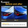 Наклейка из настоящего углеродного волокна для Subaru BRZ GR86 2025 2025 2025 2025 2025 Декоративная накладка на «бровь» заднего фонаря автомобиля Автоаксессуары