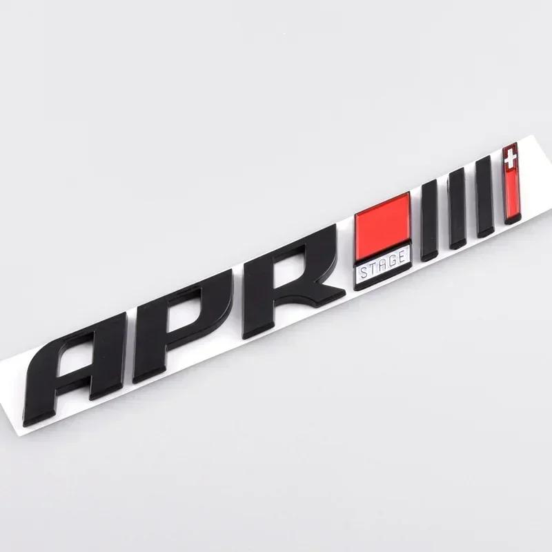 Хром Черный 3D ABS Буквы Логотип APR Stage III 3+ Задняя Дверь Багажника Шильдик Эмблема Наклейка для VW GOLF R8 RS A3 A4 Q5