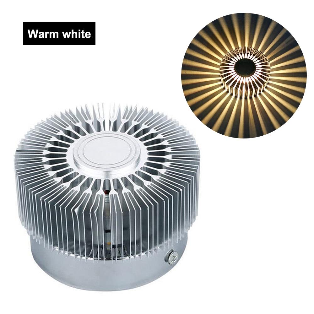 Внутренний светодиодный настенный светильник Sunflower 3W RGB настенный бра точечный светильник с дистанционным управлением для гостиной, коридоров, декора