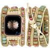 Ремешок Bohemia для Apple Watch Ultra Ремешок 49 мм 44 мм 45 мм 41 мм 42 мм 38 Ручной работы Браслет из натуральных бусин Iwatch Серия 8 7 6 Se 5 3