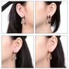 Personality Clip Earrings Lock Pendant Fashion Jewelry Cool Hoop Earrings  Men