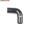 4Ply 1" 25mm ID 90 Degree Silicone Turbo Intake Hose Coupler Pipe Black