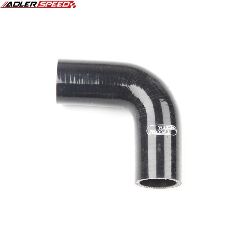 4Ply 1" 25mm ID 90 Degree Silicone Turbo Intake Hose Coupler Pipe Black