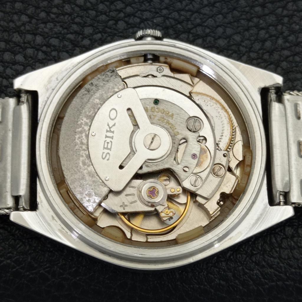 Seiko 5 AUTOMATIC 6309A JAPAN MENS VINTAGE GOLDEN COLOR DIAL WATCH A701415-5 R206b-a701415