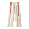 Прямые спортивные штаны в стиле ретро с тремя полосками в стиле хип-хоп унисекс