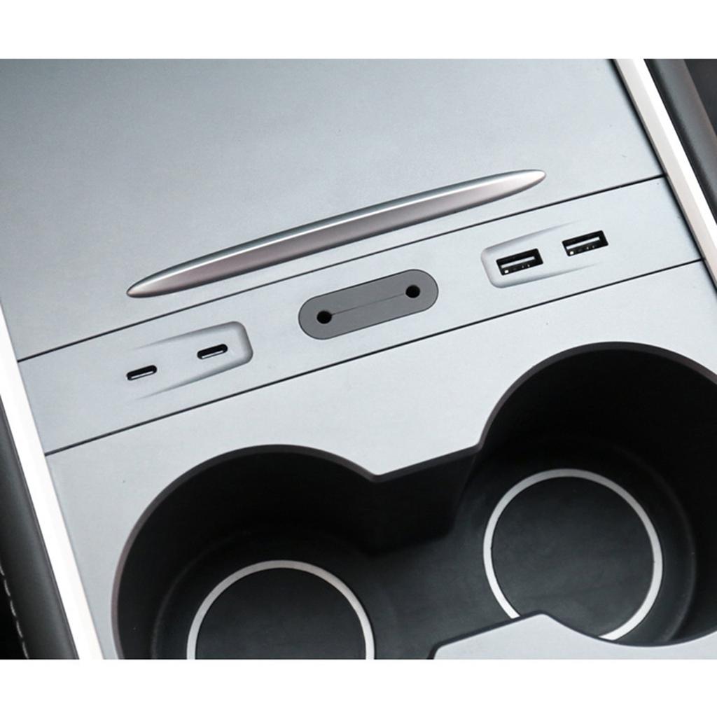 USB-концентратор для перчаточного ящика, совместимый с автомобильным 3/Y-образным центральным консольным цифровым дисплеем, док-станцией, адаптером для быстрой зарядки