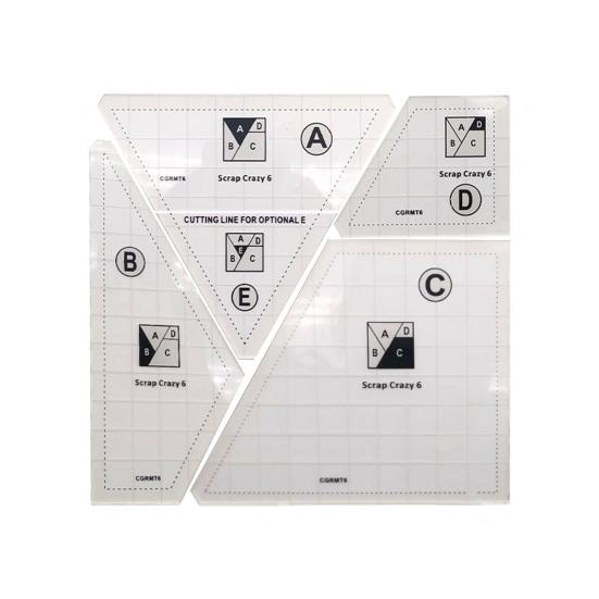 1 комплект линейки для лоскутного шитья, шаблон для резки, форма для резки для квилтинга, высокая точность, прозрачная печать, многоразовая неразрывная швейная линейка для пэчворка