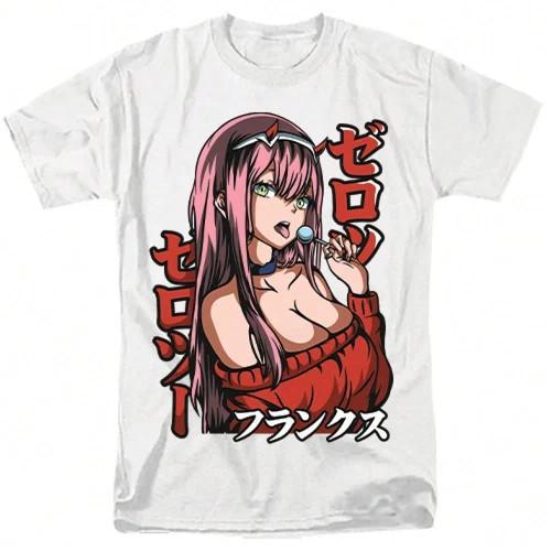 Аниме Футболка с изображением Зеро Ту Вайфу Размер S - 5XL Подарок для друзей Унисекс Футболка