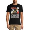 Men's Gaming T-Shirt Level 14 Unlocked Since 2006 - 14th Birthday Gift