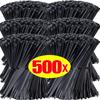 500/100Pcs Nylon Cable Ties Detachable Self-locking Cord Ties Straps Fastening Loop Reusable Wire Ties for Home Office Storage