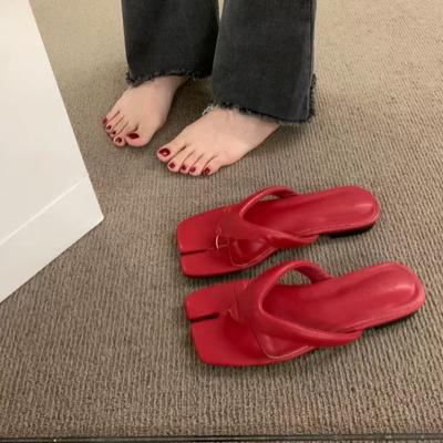 Мода Мода Мелкие Женские Средние Каблуки Шлепанцы Шлепанцы Тапочки 2025 Новый Летний Женский Обувь Женские Каблуки Тапочки Туфли