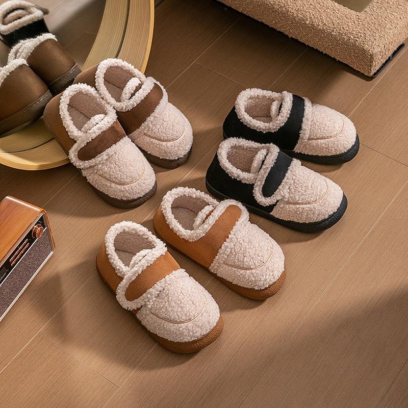 Winter Warm Plush Soft Comfortable Bag and Cotton Slippers Couple Fashion Versatile Soft Cute Home Outdoor Lightness