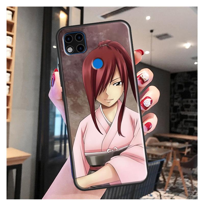 Erza Scarlet Fairy Tail аниме принципиально для Xiaomi Redmi Note 10S 9S 8T 9 Note 10 Pro Note 11 Pro Redmi 9C 9A 9T мягкий чехол