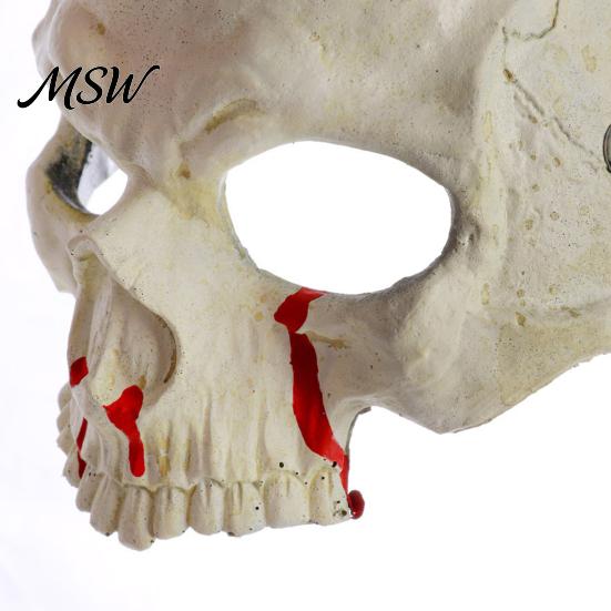 Lightweight PU Foam Skull Mask Halloween Skeleton Mask, Scary with Side Clip, Comfortable for Adults Haunted House Cosplay Masquerade Parties